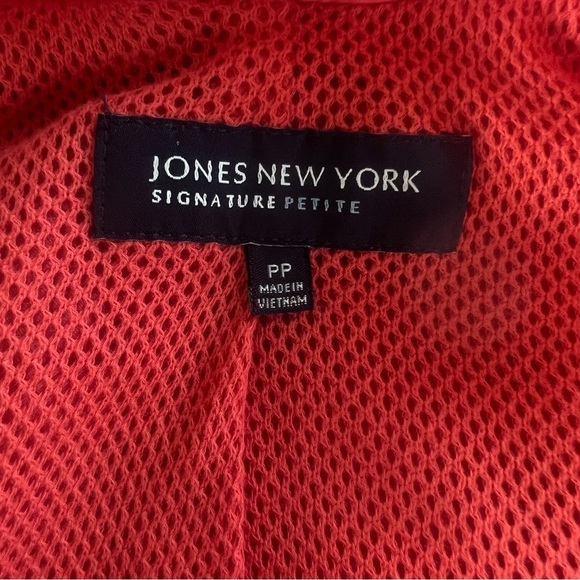 Jones of New York Iridescent Orange Hooded Hip Length Size PP Jacket - Picture 13 of 15